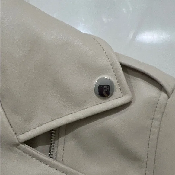 Zara Men's Light Tan Biker Jacket